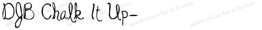 DJB Chalk It Up字体转换
